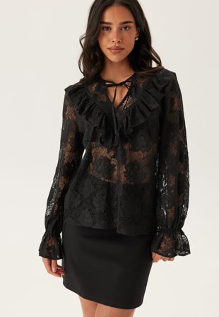 BUBBLEROOM - Lace L/S Blouse - S