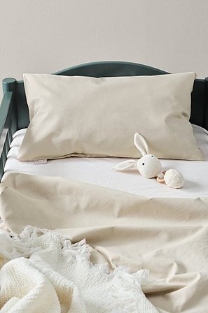 Jotex - Mini Pudebetræk 35x55 Cm Økologisk Beige - ZACK - Køb Sengetøj til børn hos Jotex