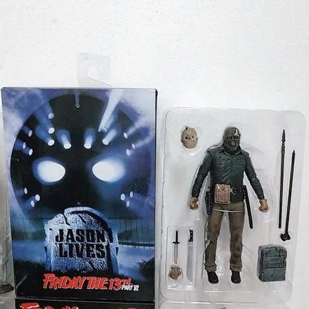 NECA Fredag den 13. Figur Legetøj Freddy Jason Voorhees Blod Action Figur Jason Samlermodel Jul Halloween Gave