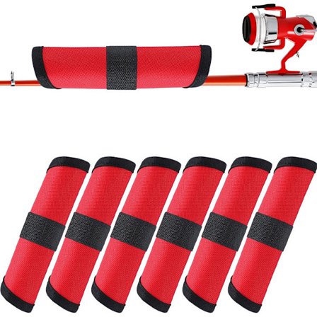 6-pak Fiske Lokkedæksler 15 cm Agnhandske Lokkedæksel Omslag Fiskekrogbeskytter Let at Se Agnopbevaringsbeskytter for at Holde Fiskere Sikre for 