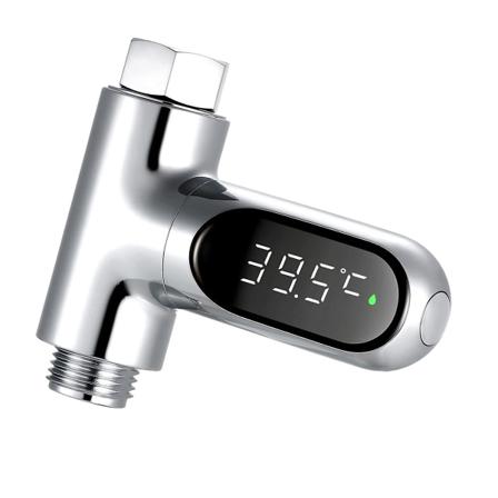 Brusetermometer LED Digitalt Display Brusevandstermometer, 0~100 Baby Badevandstermometer, 360 Roterende Skærm