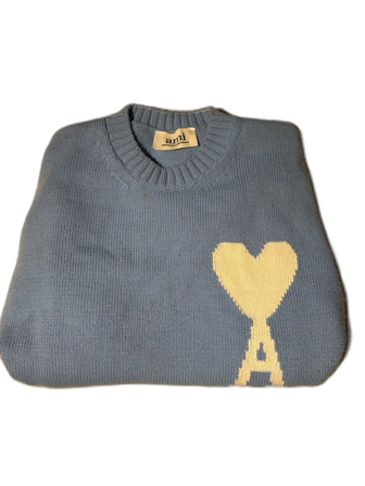 Ljusblå stickad tröja från Ami