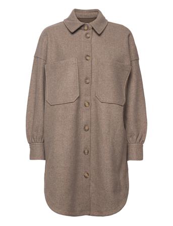 Onltrillion L/S Ovrs Shacket Pnt Grey ONLY