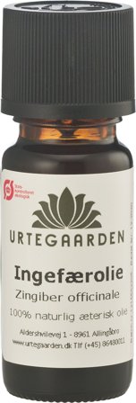 Urtegaarden Ingefærolie Æterisk Ø 10 ml, Tøj & Bolig, Duftolier, Æteriske Olier