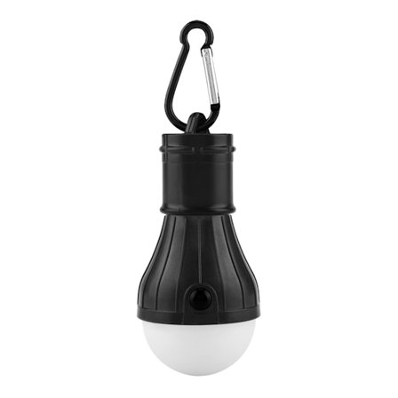Mini Bärbar 3 LED Tält Hängande Lykta Utomhusfiske Camping Lampa (svart)