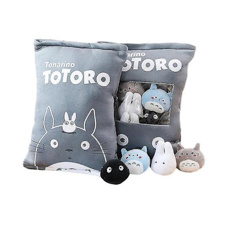8 stk/sett Tegneserie Myke Lekefigurer Kawaii Pute Dukker Fyllte Totoro Barn Gaver | Myke Puter