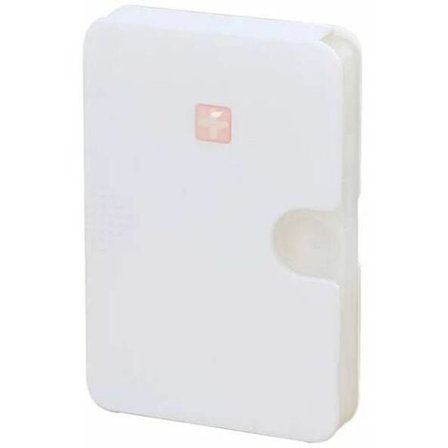 Rese Pillerburk med 6 Fack, Pillerorganisatör, Pillerfodral, Rese Pillerburk, Pillerdos, Vitaminer och Torskleverolja (Vit)