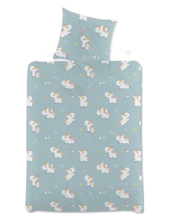 Björna Unicorn Bedding - Multi/patterned - 150X210+50X60CM