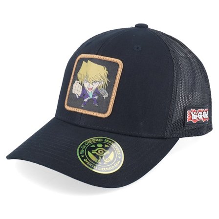 Yu-Gi-Oh! - Svart trucker Caps - Joey Wheeler Black Trucker - Yu-Gi-Oh @ Hatstore