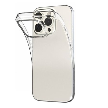 Puro 03 Nude silikonetui for iPhone 16 Pro Max - gjennomsiktig