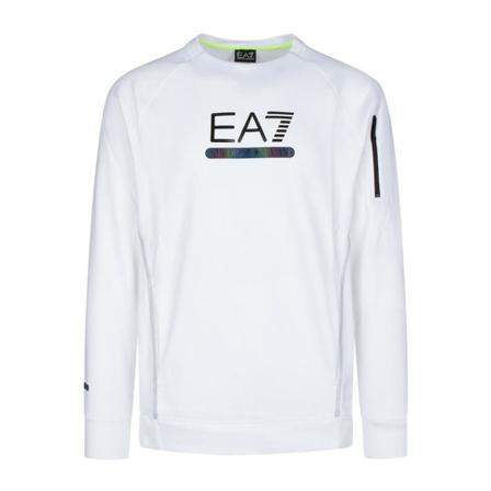 Emporio Armani Ea7, Long Sleeve Tops Wit, Heren, Maat:2XL