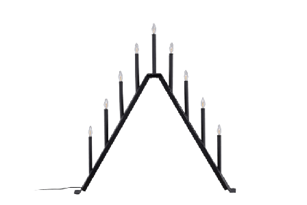 Venture Home Åre Ljusstake Julbelysning Unisex Svart ONESIZE