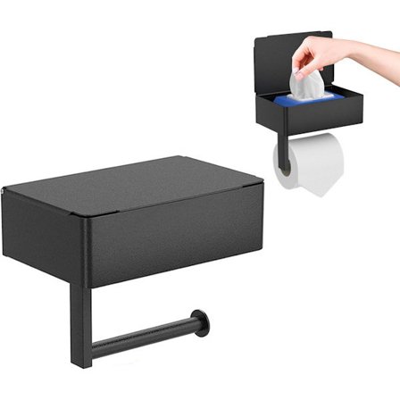 Toiletpapirholder - Toiletpapirholder m/ hylde - Toiletpapirholder - Hylde & Bakke