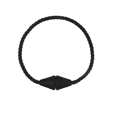 Svart 2-pakning Magnetiske Gardinbånd Tau Moderne Håndlagde Gardinholdere Dekorative Draperinger Vevde Holdere for Vindusdekor