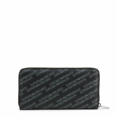 Emporio Armani, Y4R169-Ylo 7E Portfel Czarny, unisex, Rozmiar: ONE Size