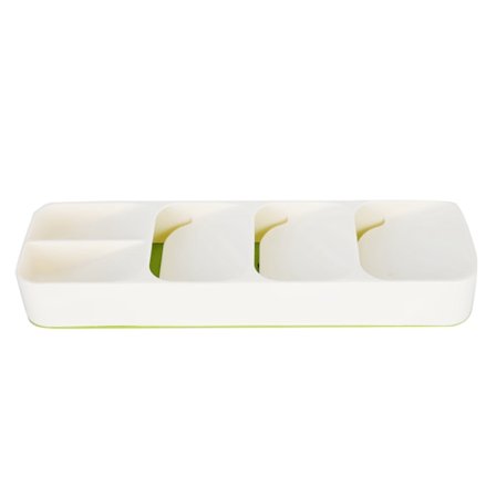 Förvaringslåda för skedar, knivar och gafflar, kökslåda, bestickorganisatör, tillbehör, beige