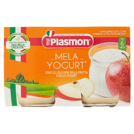 Plasmon Omogeneizzato Yogurt Mela 6M+ 2x120g