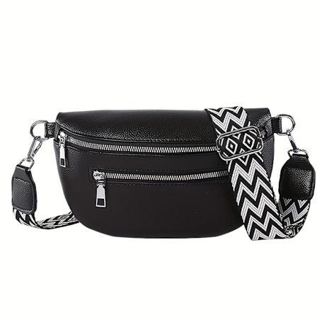 Vintage crossbody taske til kvinder med justerbar rem