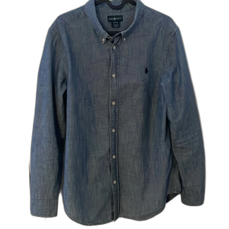 Ralph lauren skjorta blå XL(18-20)