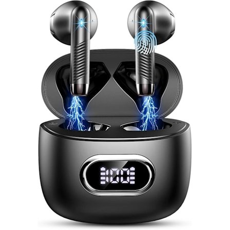 Bluetooth 5.3 in-ear hovedtelefoner Trådløs Bluetooth med LED-indikator