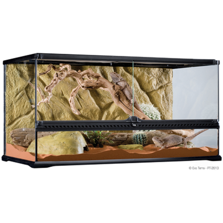 Exoterra - Glassterrarium Natural Large/Bred - 90 x 45 x 45 cm - Reptil - Terrarium - Terrarium- og terrariebakgrunn - ZOO.no