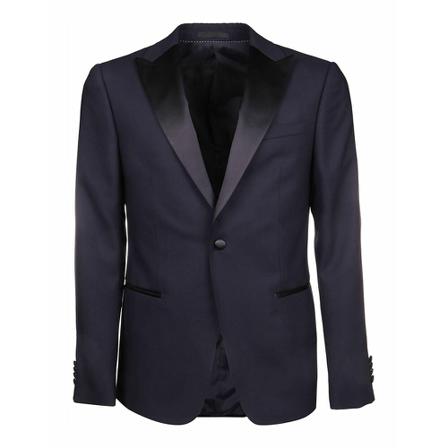Z Zegna 654753182Kg0 Blazer Blå, Herre Jakkesæt Blazer, Størrelse: M