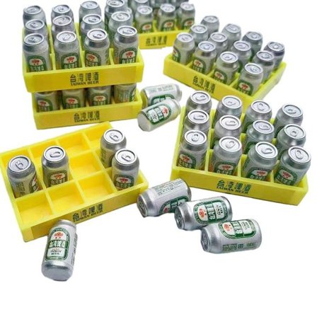 1Set 1:6 Dollhouse Miniature Beer CAN Mini Drink Bottle W/Box K