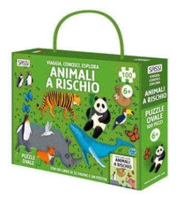 Animali a rischio. Viaggia, conosci, esplora. Con puzzle. Con Poster Matteo Gaule