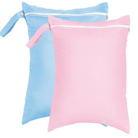 2 st Vattentät Våt Torr Väska Återanvändbar Förvaringsväska Blöjväskor