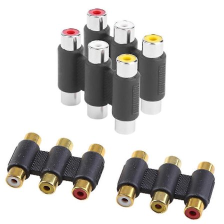 3 RCA-stik Kobling Hun til Hun RCA-stik