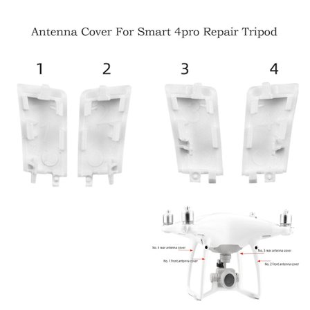 (nro. 1-4) Laskeutumisvaunun Antennikansi Vaihto- ja Korjausosat DJI Phantom 4 Droonille (FMY)
