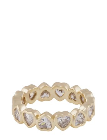 Lovely Crystal Ring Gold SNÖ Of Sweden