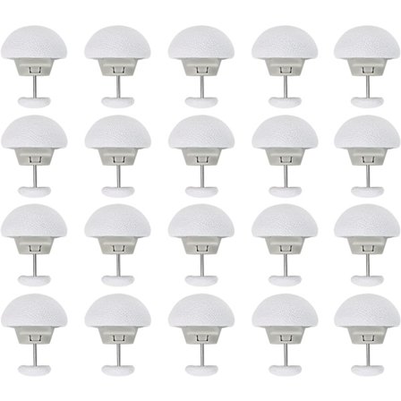 20 stk. tæppeklemmer, tæppeklemmer til at holde tæppet på plads hvid