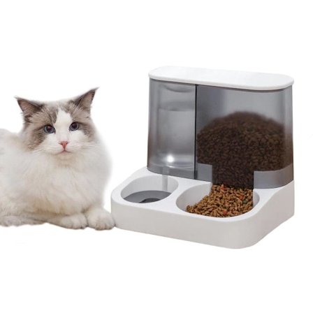 Katt Hund fôrautomat vannautomat
