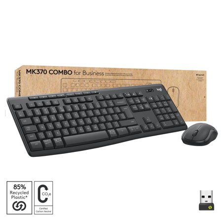 Logitech MK370 Combo for Business - tastatur- og mussett - QWERTZ - Tysk - grafitt