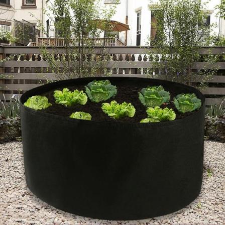 150 gallon Premium vokseposer Kraftig filtstoffplanter Potter Innendørs Utendørs dyrkebeholder med håndtak - Perfet
