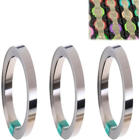 /EA/Rolls Nikkelstripe: Ren Nikkelstripe, 0,1*8mm*10M Punktsveising Ren Nikkelstripe Korrosjonsbestandighet Punktsveising Nikkeltape for 18650{hw}