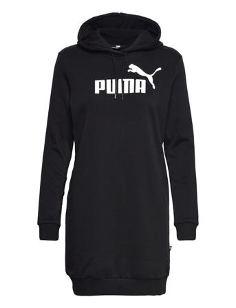 Ess Logo Hooded Dress Fl Kort Kjole Sort PUMA