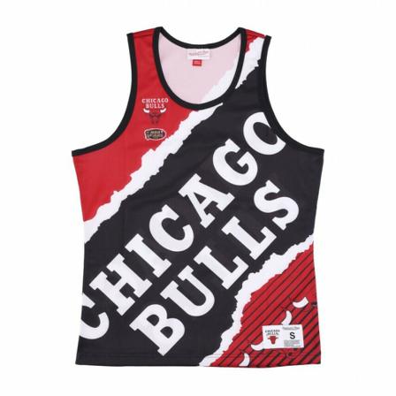 Mitchell & Ness basketball tank top nba jumbotron 2.0 mesh tank hardwood classics chibul , Rood , Heren , Maat: L