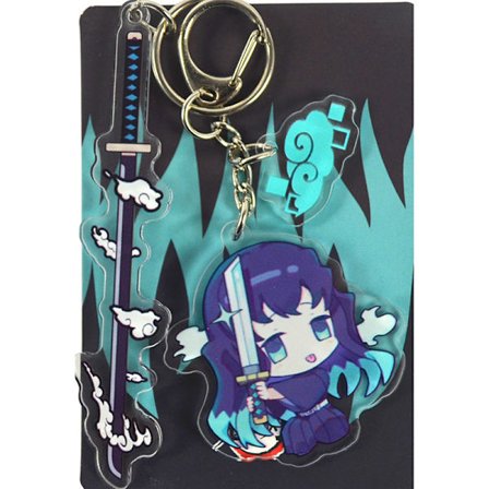 Demon Slayer: Kimetsu no Yaiba Demon Slayer nøkkelring anime perifer todimensjonale hengende ornament Tokito Muichiro 11087