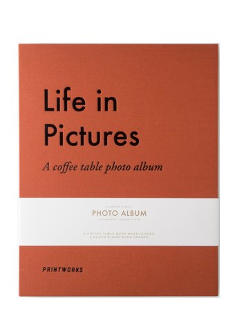 PRINTWORKS Pwhoto Album - Life In Pictures Orange - Orange - 26.0X 5.0X 31.5CM