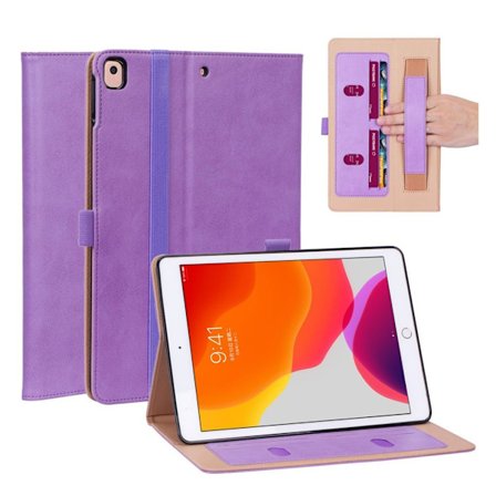 iPad 10.2 (2019) cool læder flip etui - Lilla