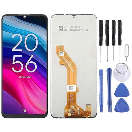 Kompatibel med TCL 505 4G OEM LCD-skärm med digitizer komplett enhet - Perfekt