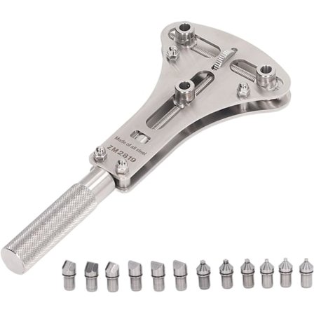 3-punkts Klockboettöppnare Baksida Batteri Skruvdragare Rostfritt Stål Armbandsur Reparationsverktyg Batteribyte och Urverkshållare