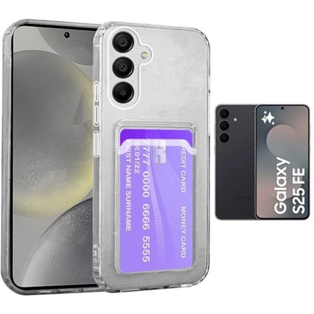 1SWEDEN kuori Samsung Galaxy S25 FE - puhelinkuori korttipaikka TPU