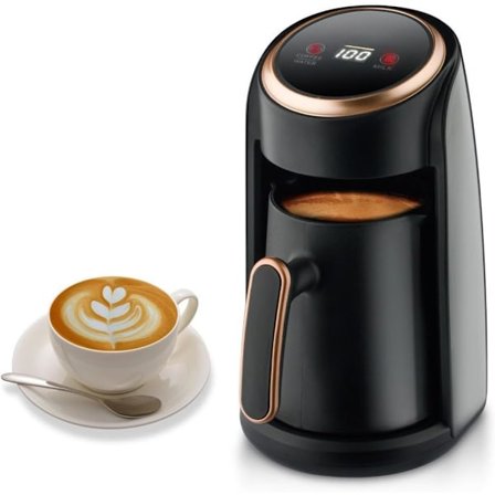 Kaffebryggare med automatisk avstängningsfunktion, med smart bryggteknik och spillsäker design.