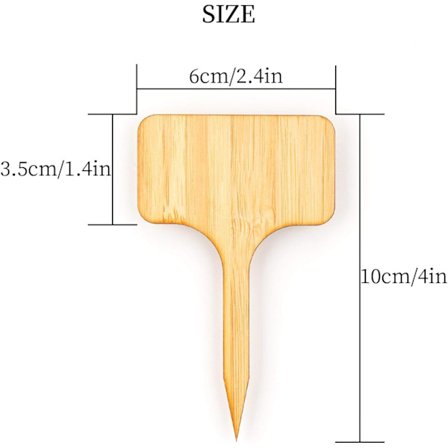 30 stk. Bambus Plantemerker Treetikett Bambus Plantemerker T-Type Ma