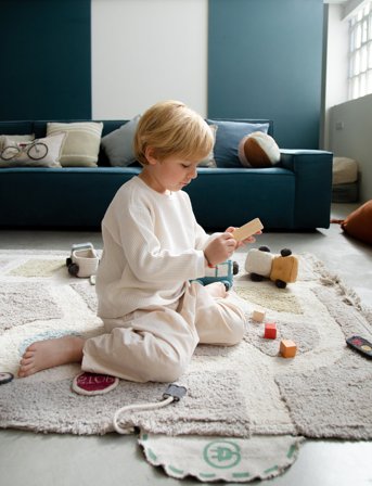 Lorena Canals Washable Play Rug Ecocity - Multi/patterned - 120X170CM