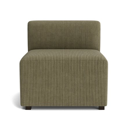Roma 1 personers sædemodul, Poso Grøn, 65x70x65cm - Komfortabel Sofa med Koldskum & PU Skum - Grøn