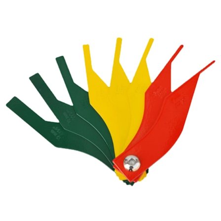 Nytt 8-i-1 bromsbeläggsmätverktyg Mätare Feeler Tester Skala L